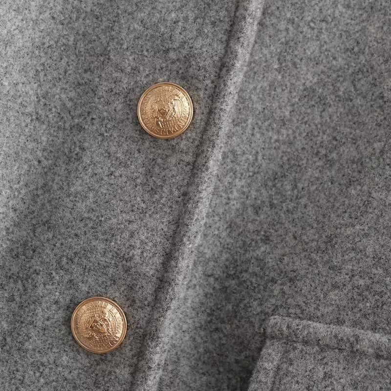 Collared Coat with Large Pockets