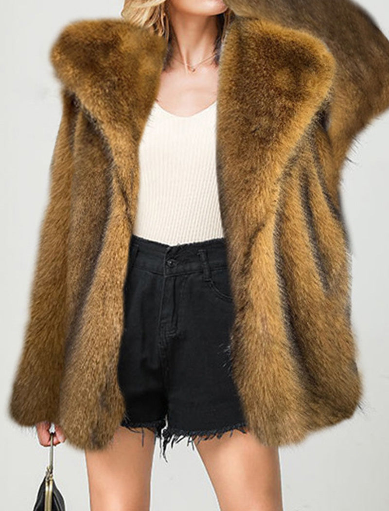 Oversized Faux Fur Coat