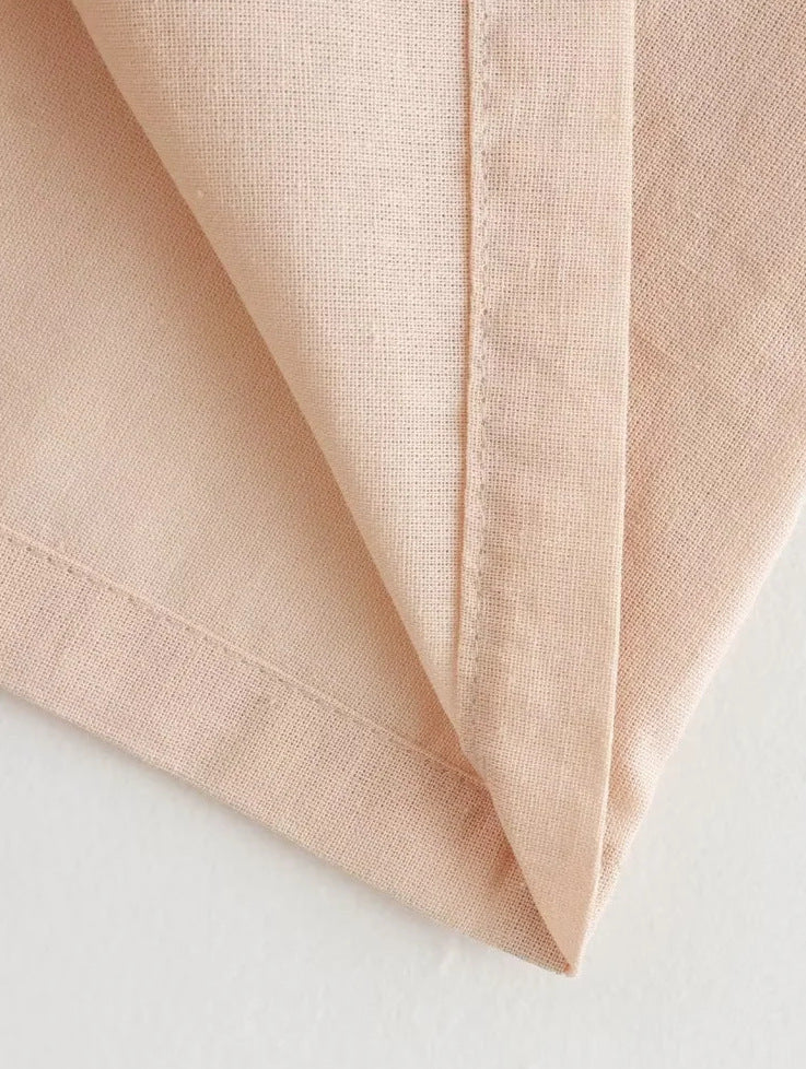 Pleated Tie-Front Vest