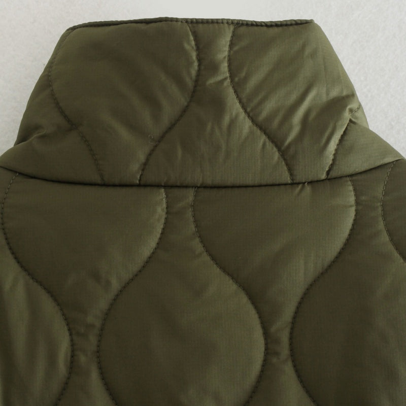 Cape Style Zip Up Coat