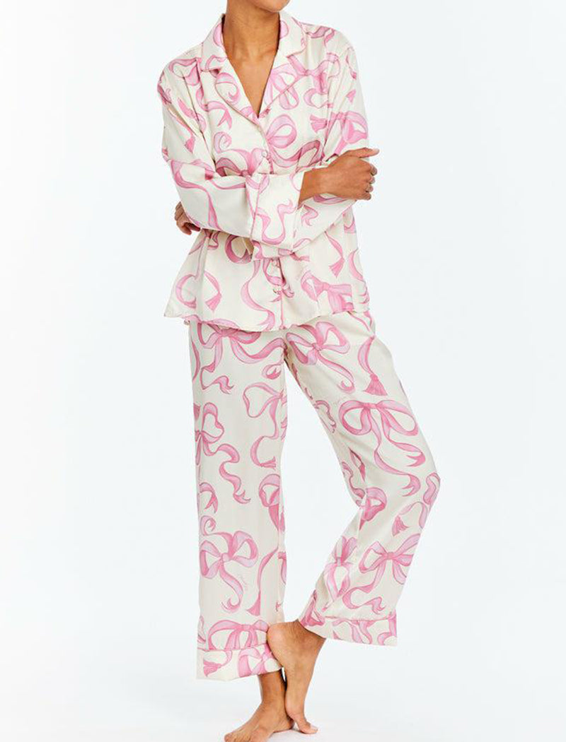 Bow Loungewear Two-Piece Set