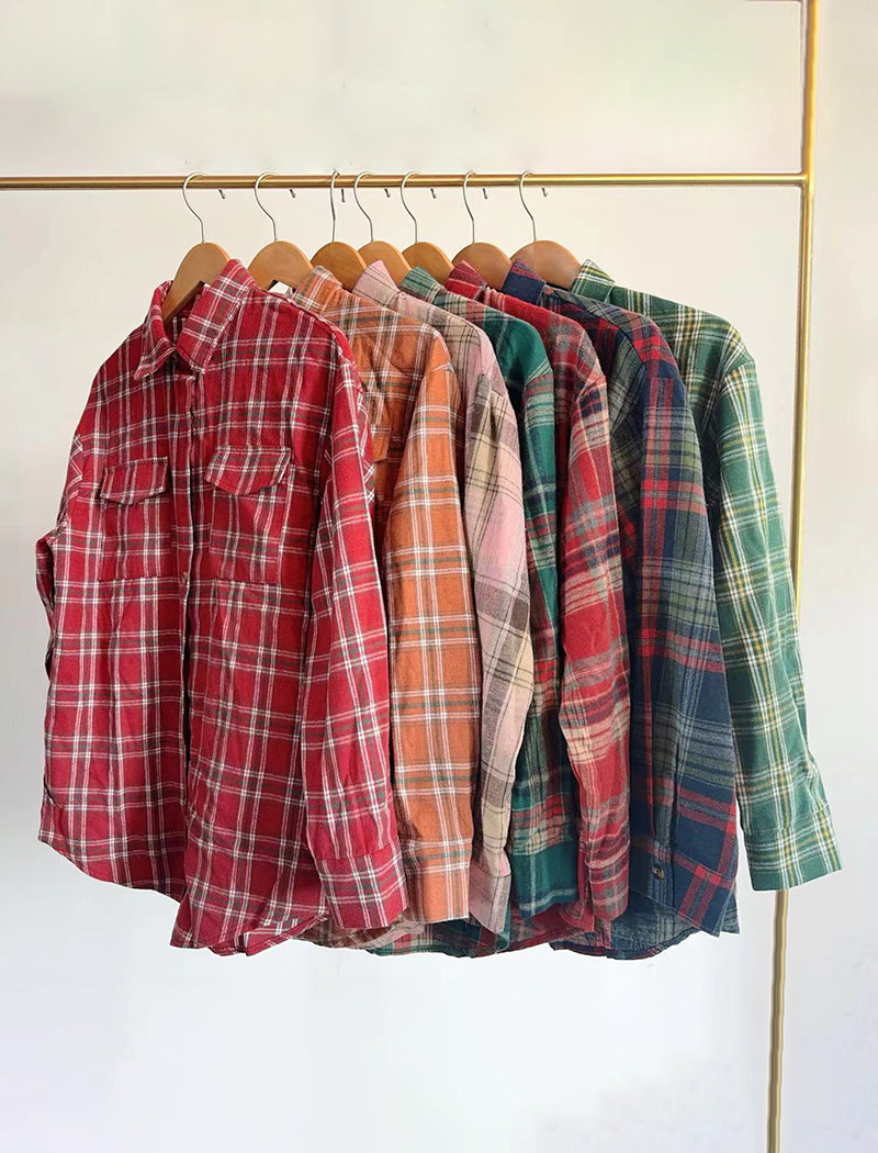 Plaid Button-Down Shirt