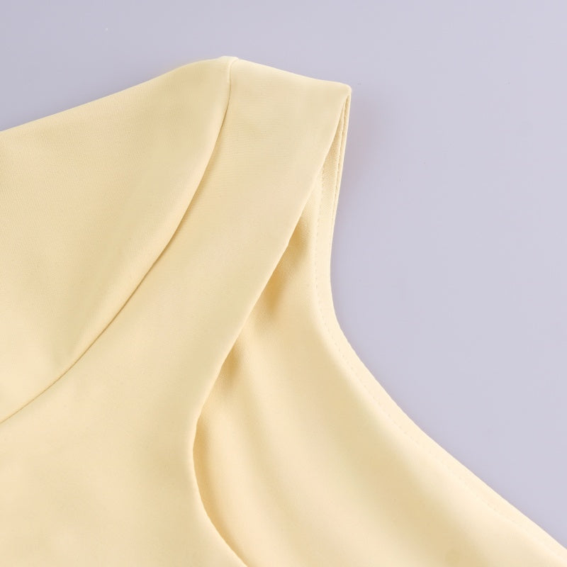 Square Neck Fitted Long Sleeve Top