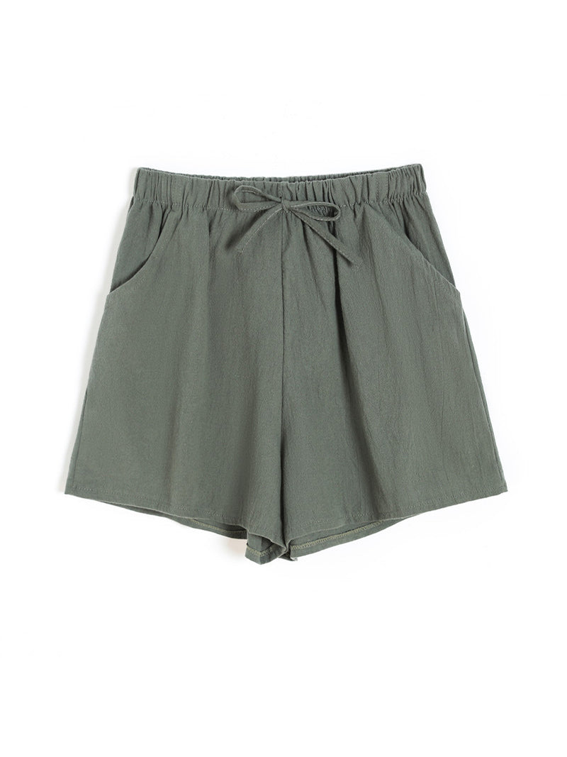 Drawstring Waist Casual Shorts