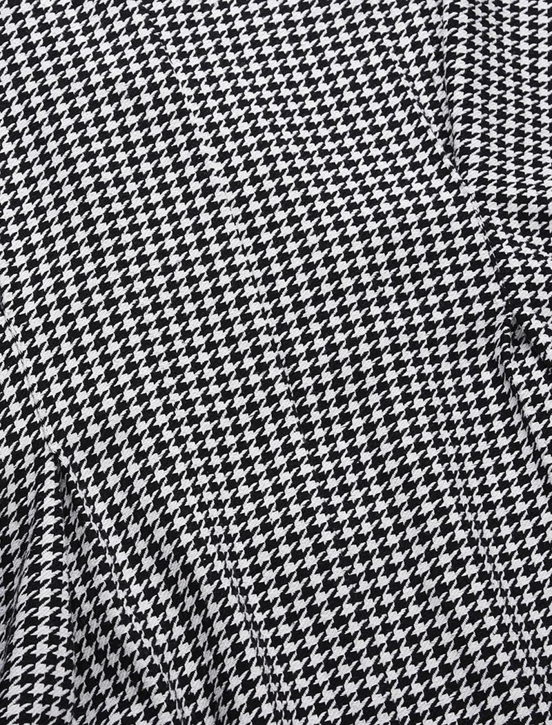 Belted Houndstooth Cape