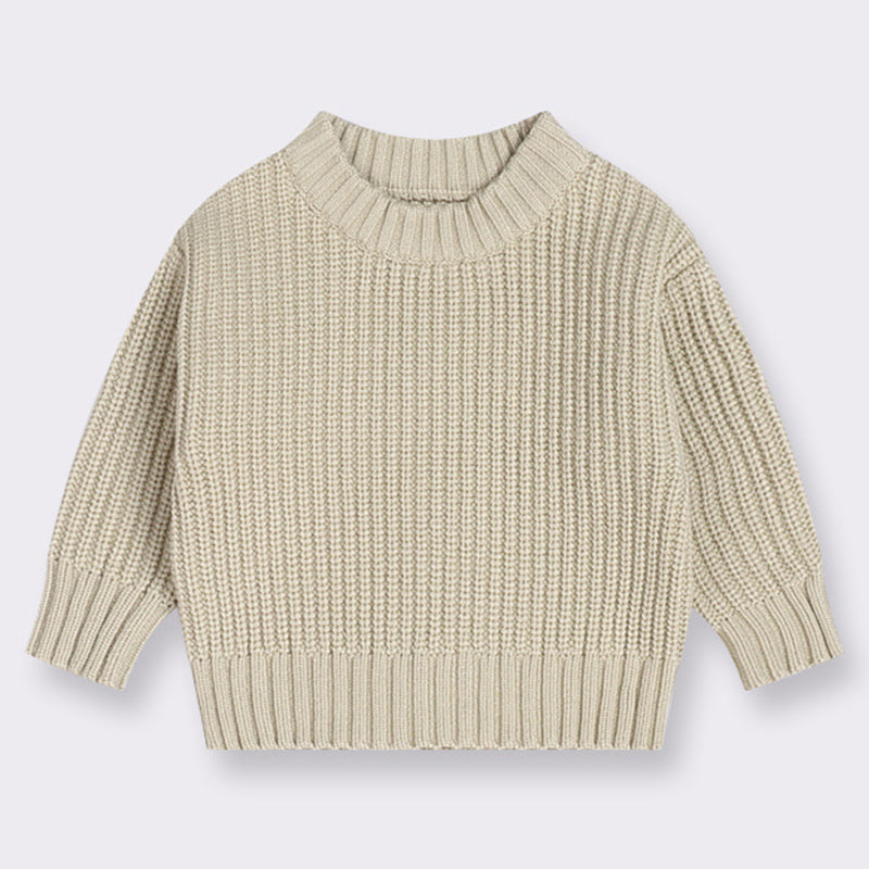 Ribbed Knit Long-Sleeve Sweater Set (Kids)