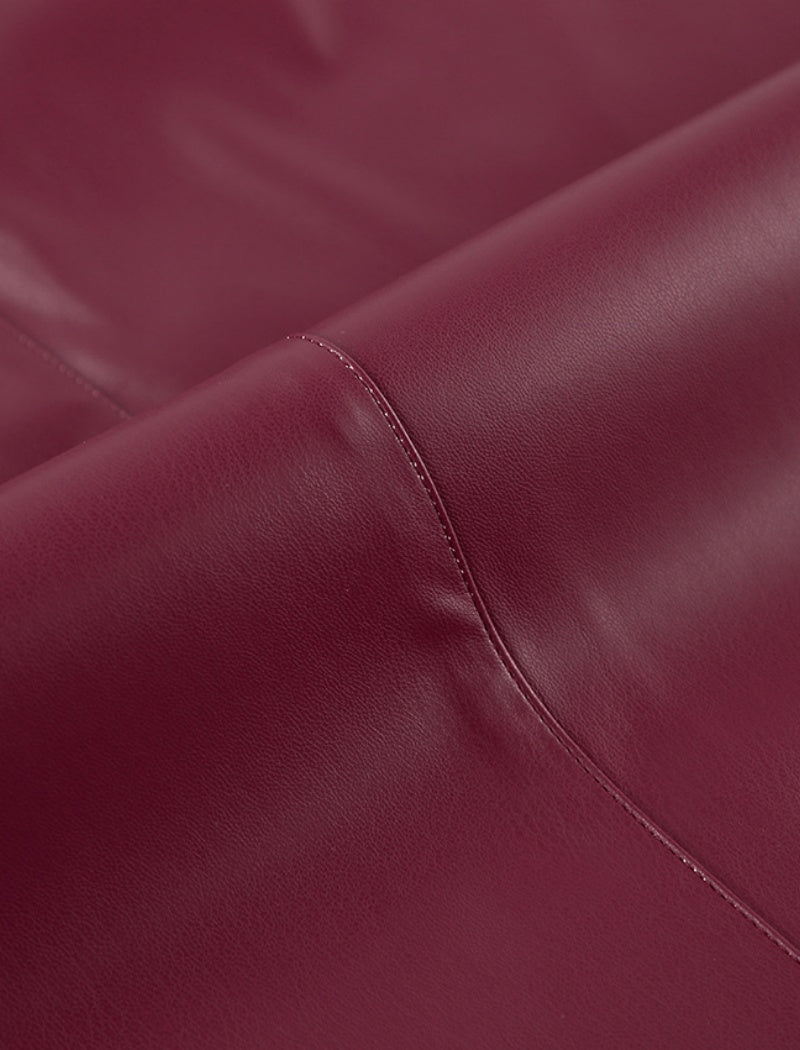 High-Waisted Midi Skirt with Elastic Waistband