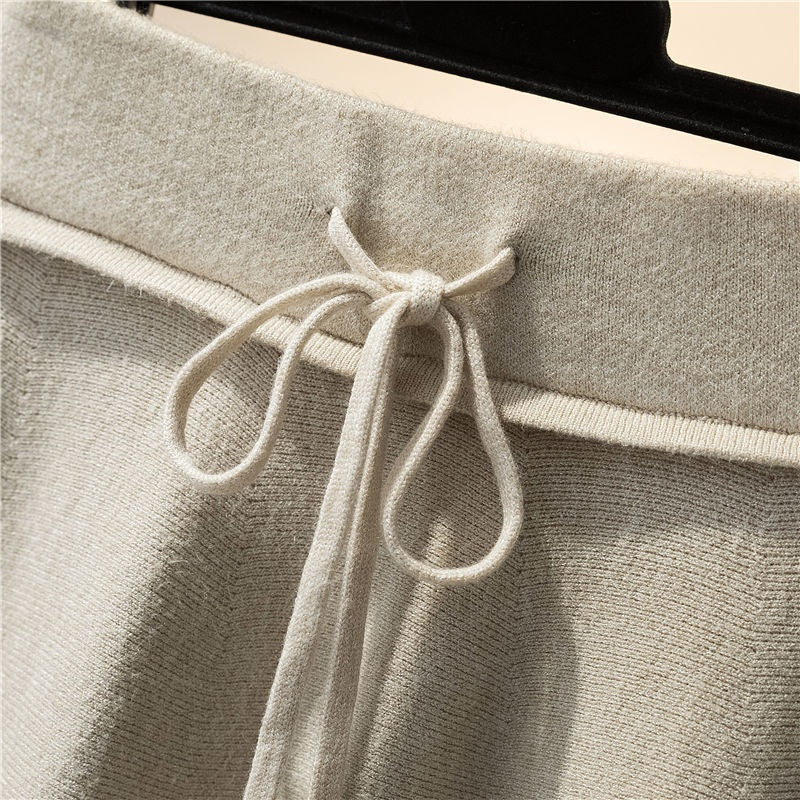 High-Waist A-Line Midi Skirt with Tie Waist