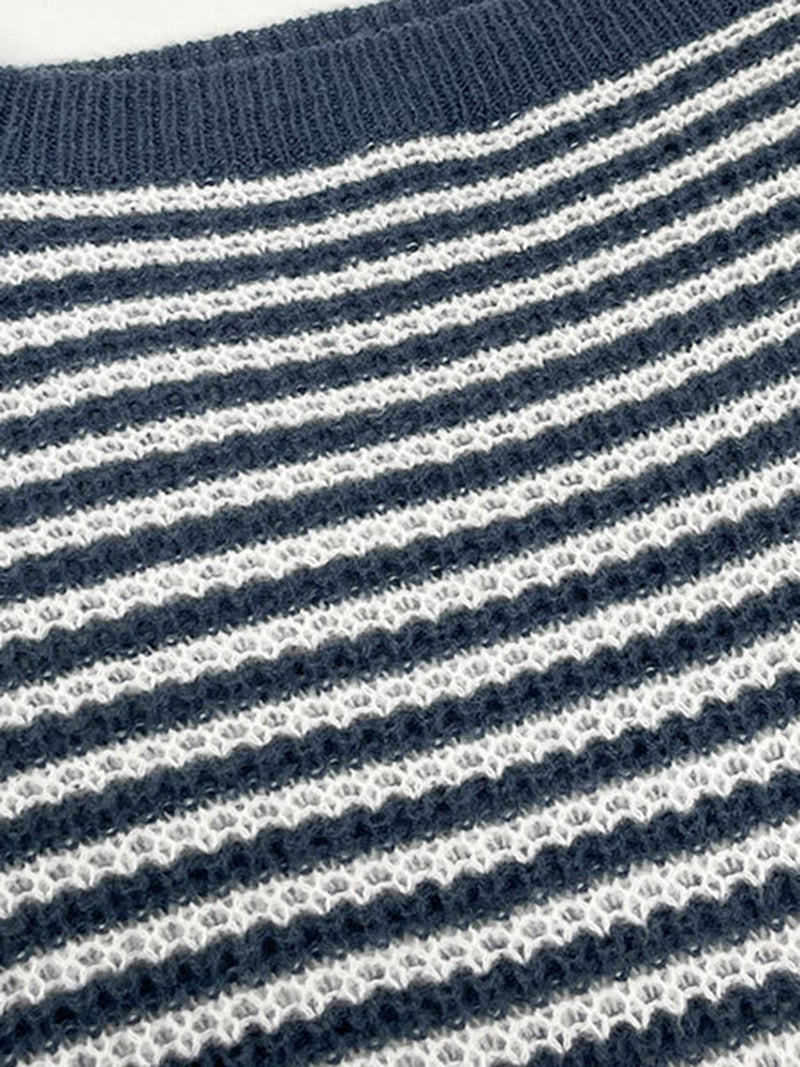 Striped Off-Shoulder Sweater