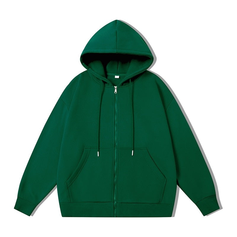Classic Zippered Hoodie with Pockets