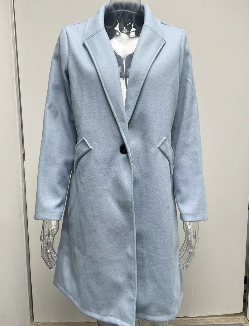 Tailored Longline Button-Up Coat
