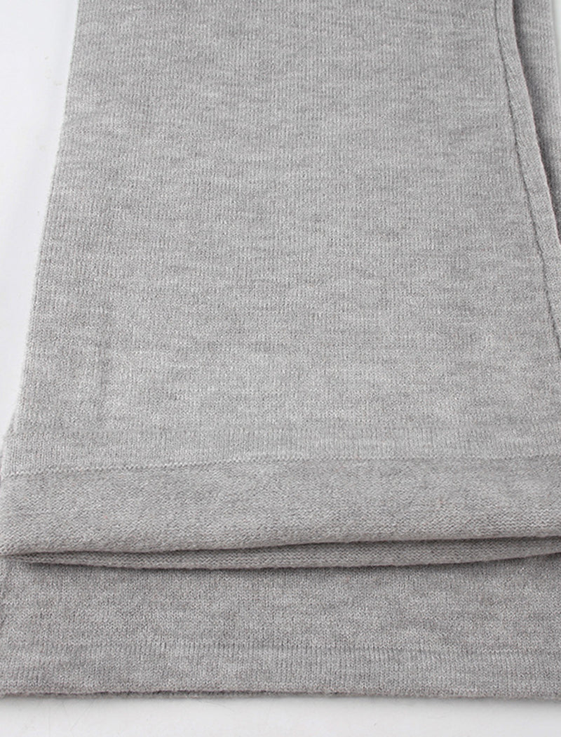Drawstring Knit Flare Pants