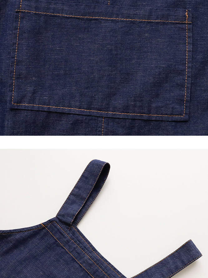 Ruffle Denim Mini Dress