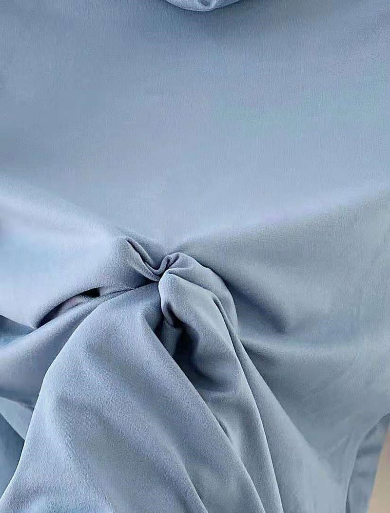 High-Neck Long-Sleeve Basic Top