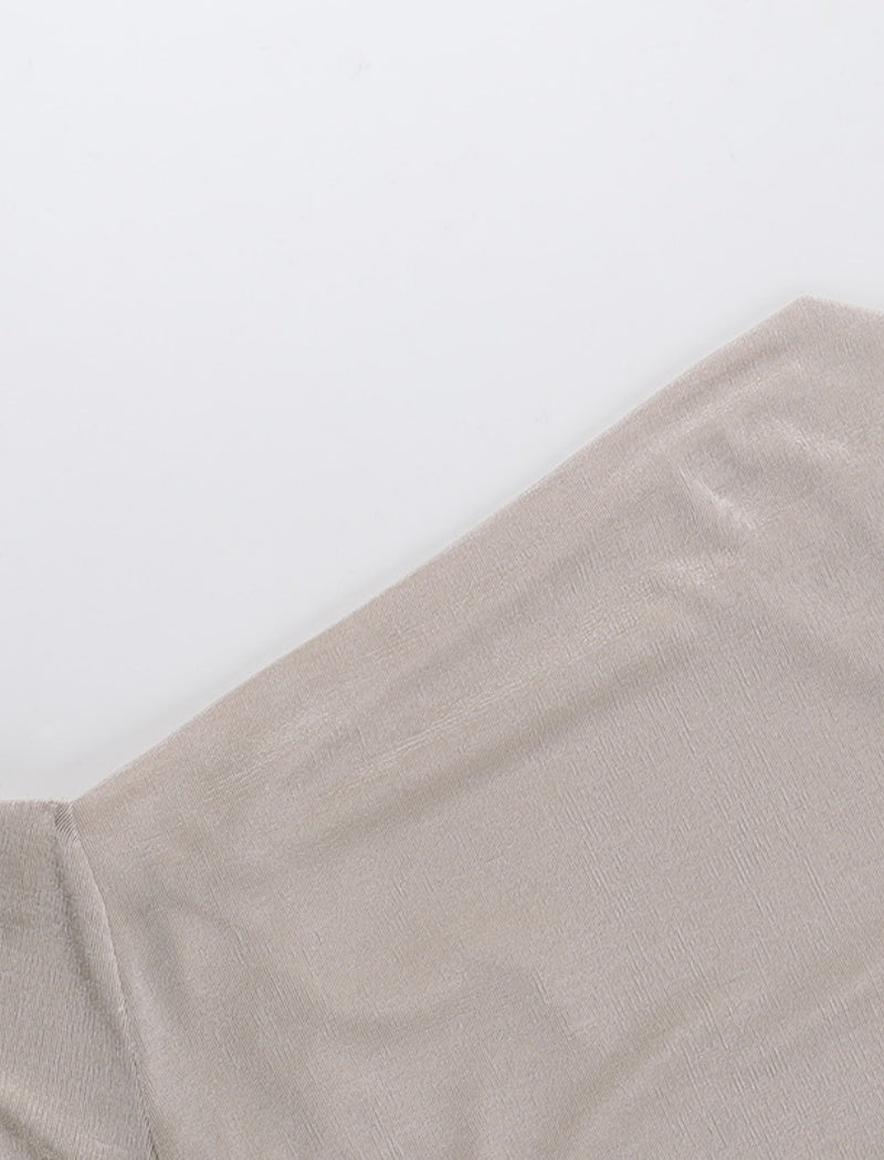 Ruched Off-Shoulder Long Sleeve Top