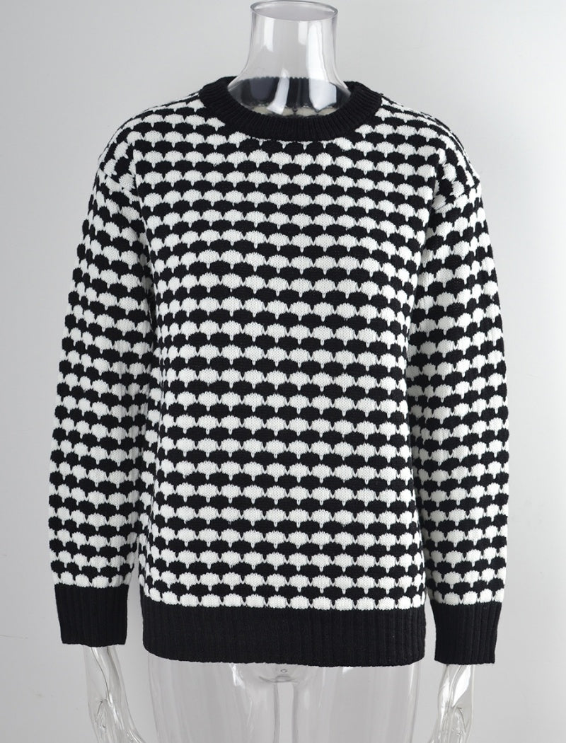 Round Neck Slim Fit Knit Top