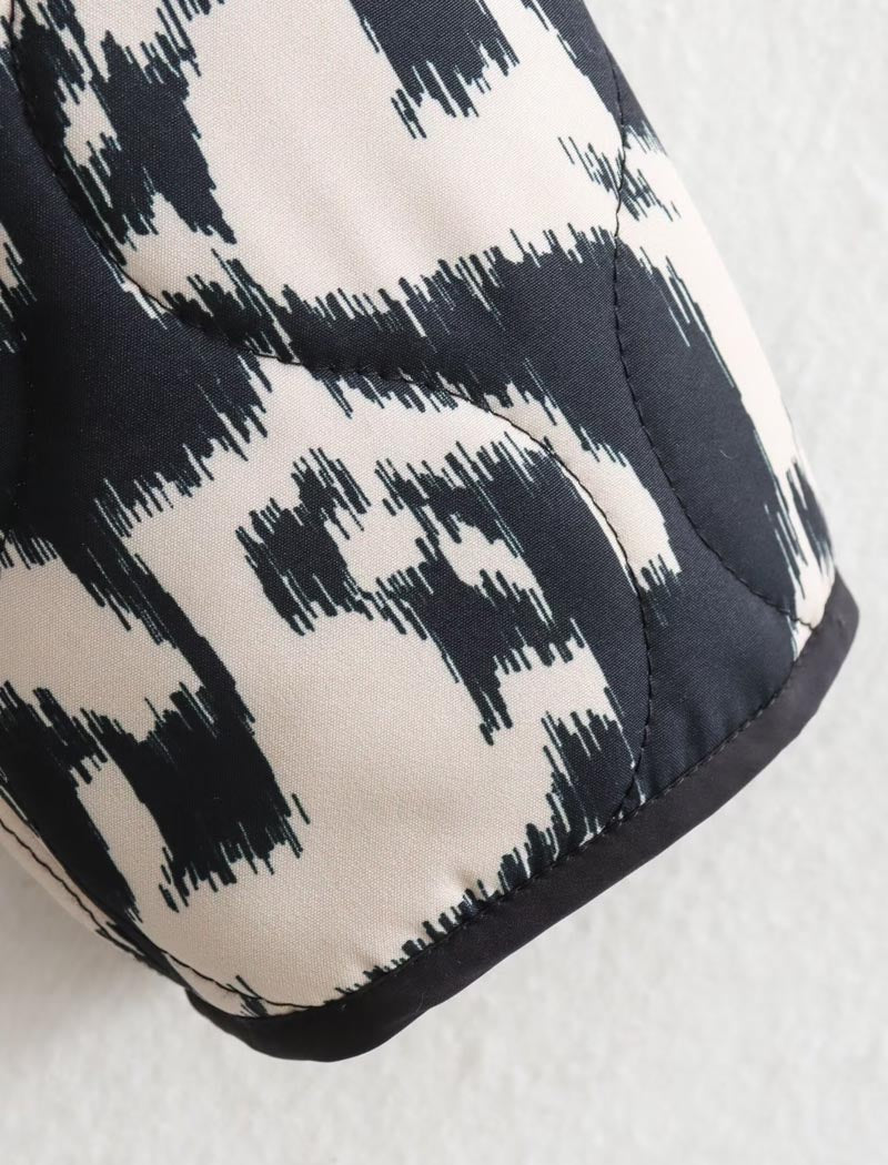 Quilted Graphic Jacket