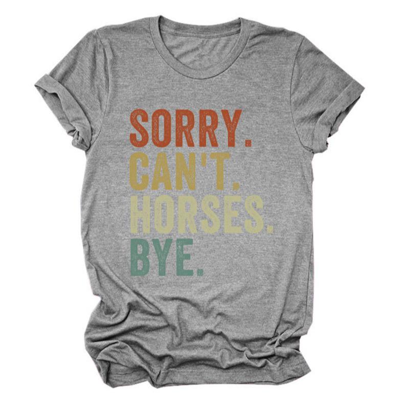 Letter Print Short-Sleeve Tee