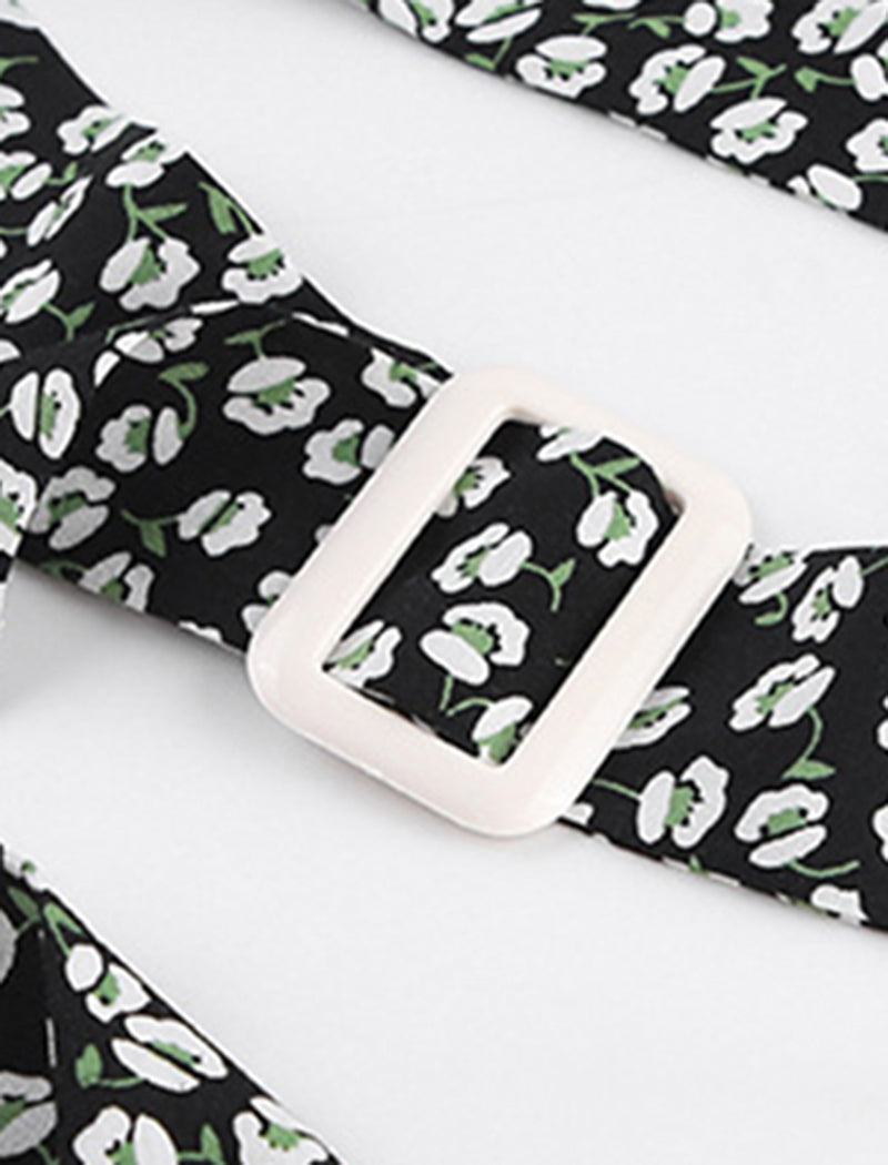 Puff Sleeve Floral Mini Dress