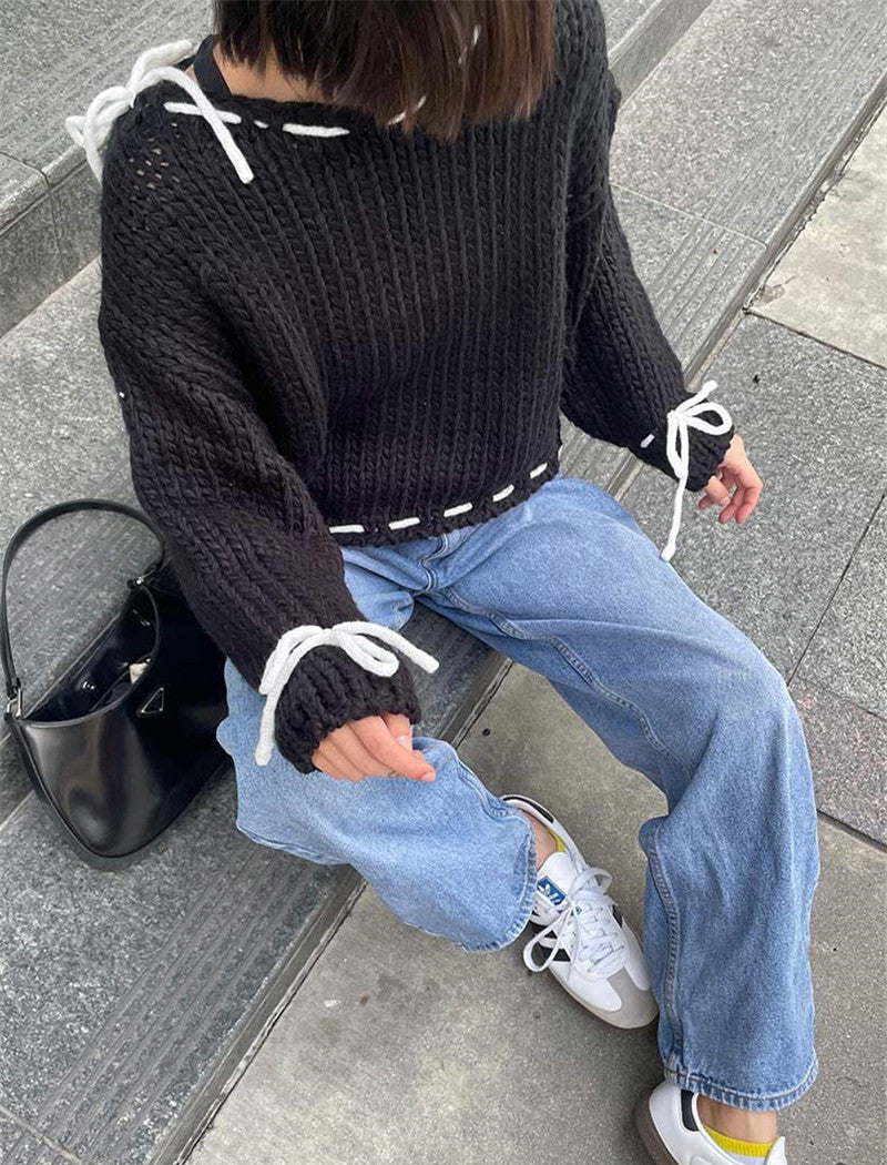 Ribbon Knit Sweater