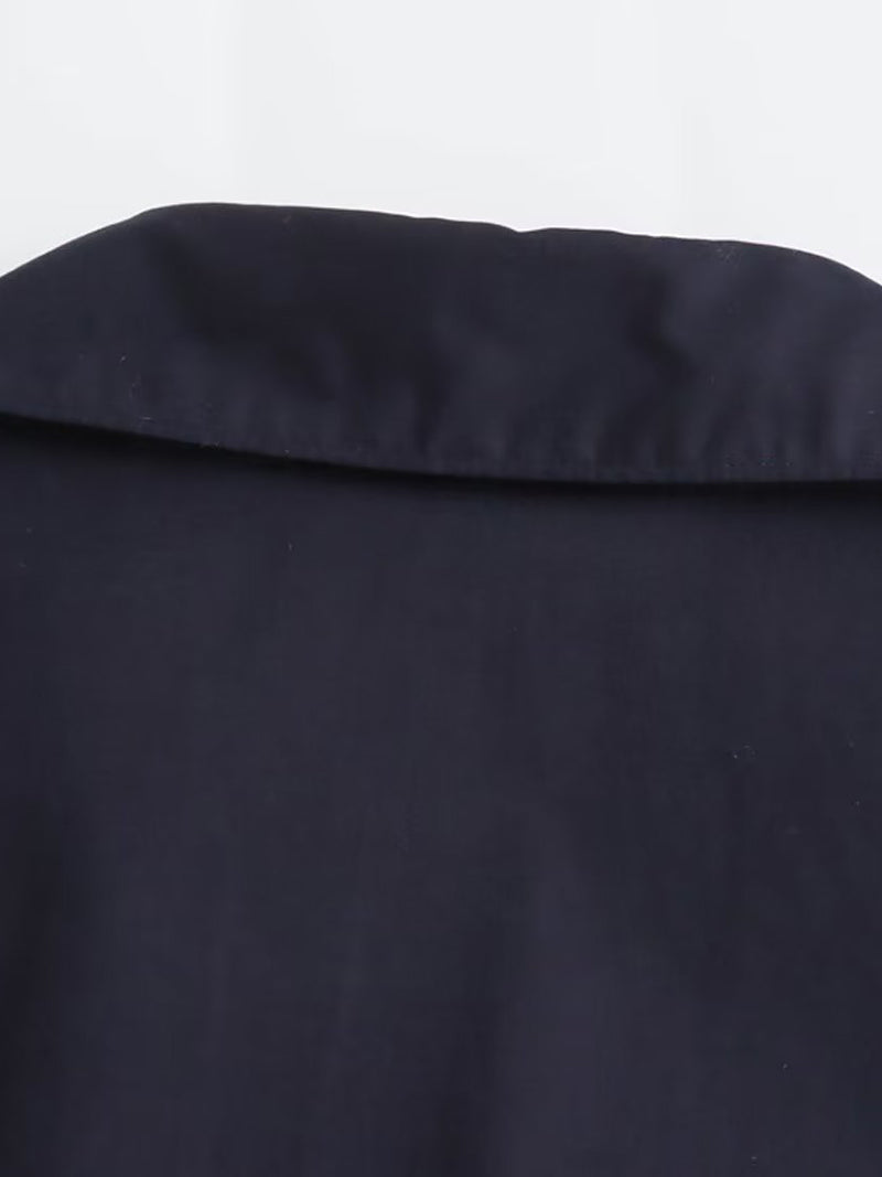 Wrap Bell Sleeve Blouse