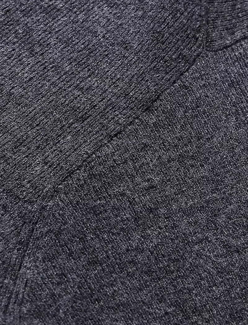 Knit Sweater with Diamond Collar