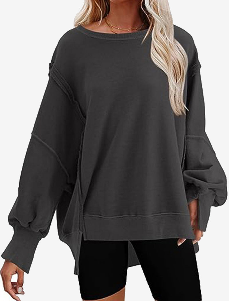 Oversized Long-Sleeve Pullover