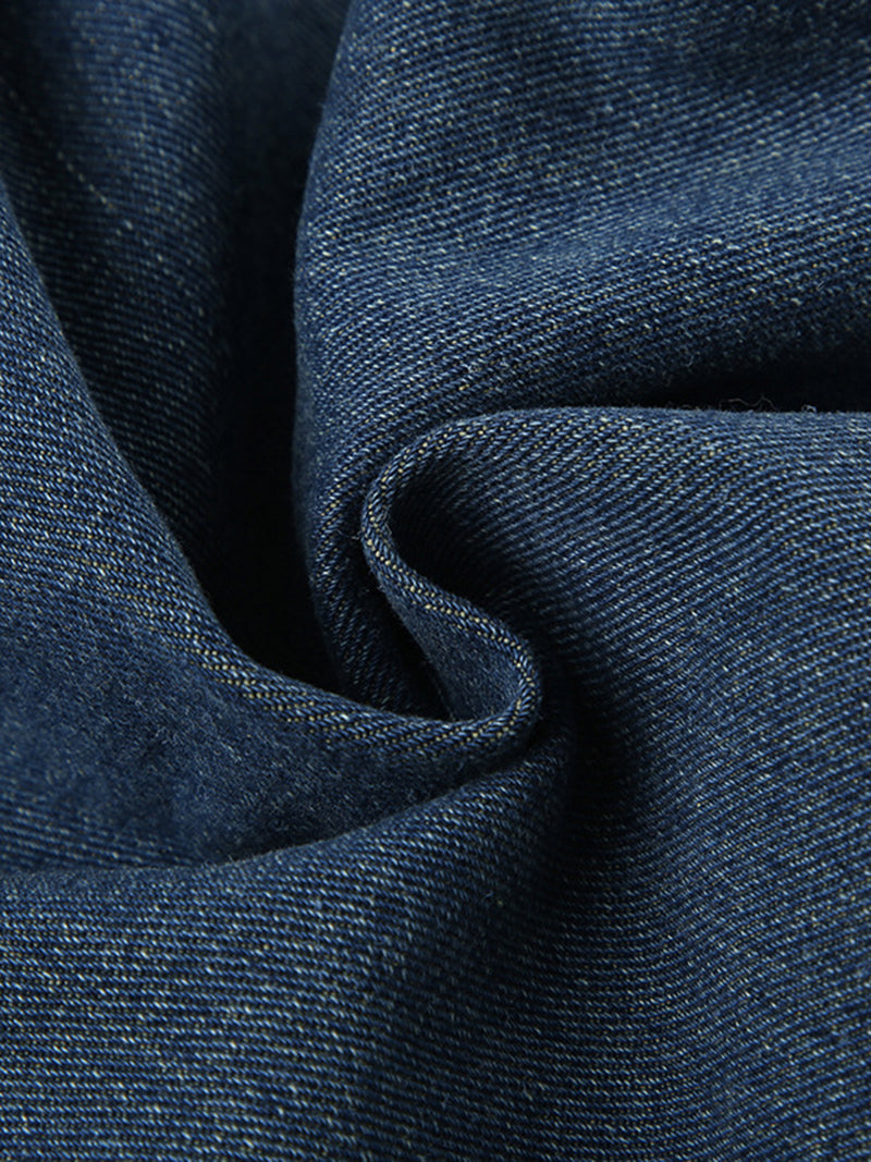 High-Waisted Tie-Waist Jeans