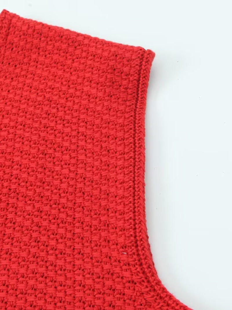 Knotted Sleeveless Vest