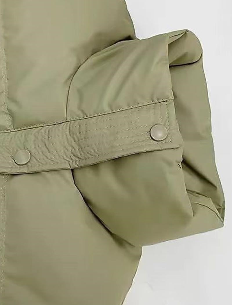 PU Leather Puffer Coat