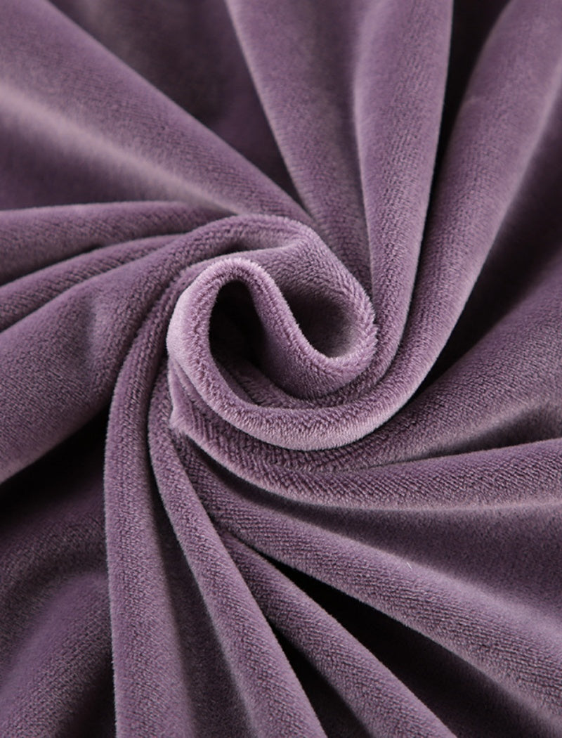 Velvety Lounge Set with Oversized Top