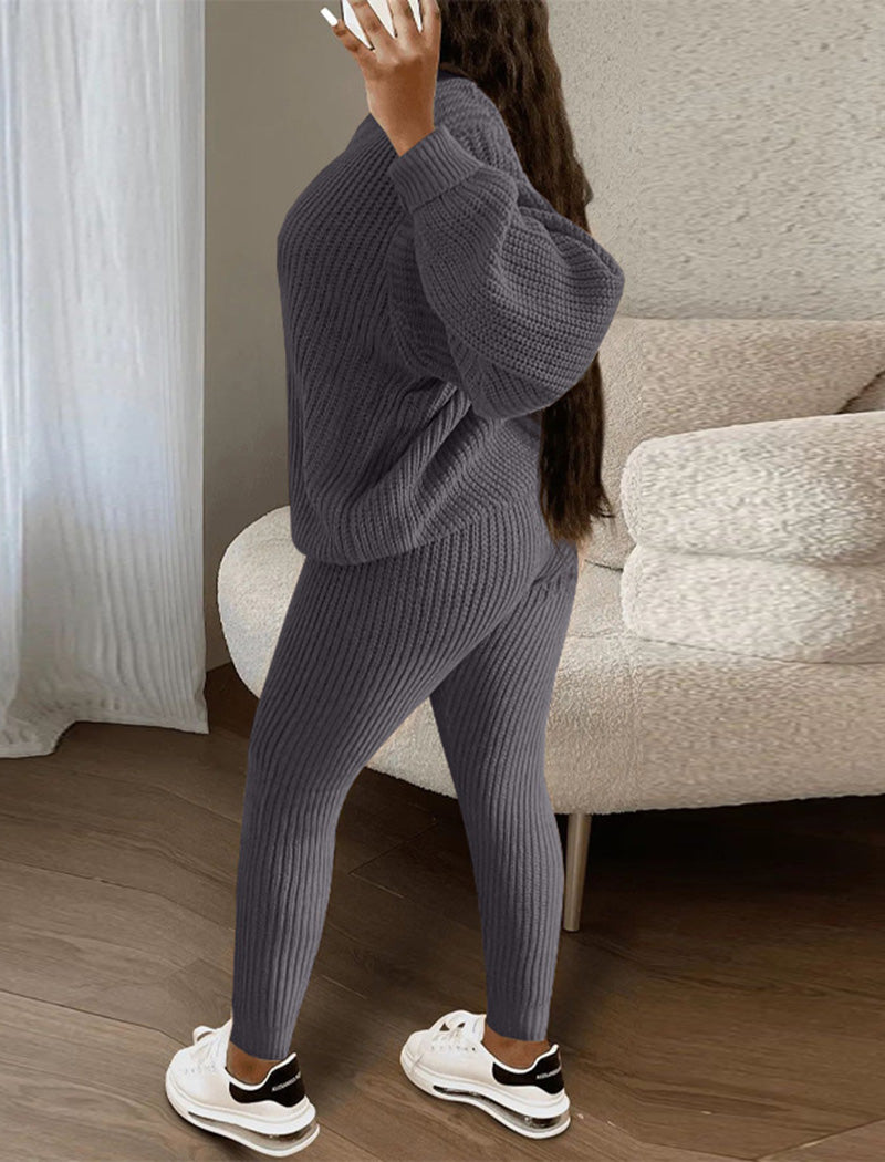 Ribbed Lounge Two-Piece Set