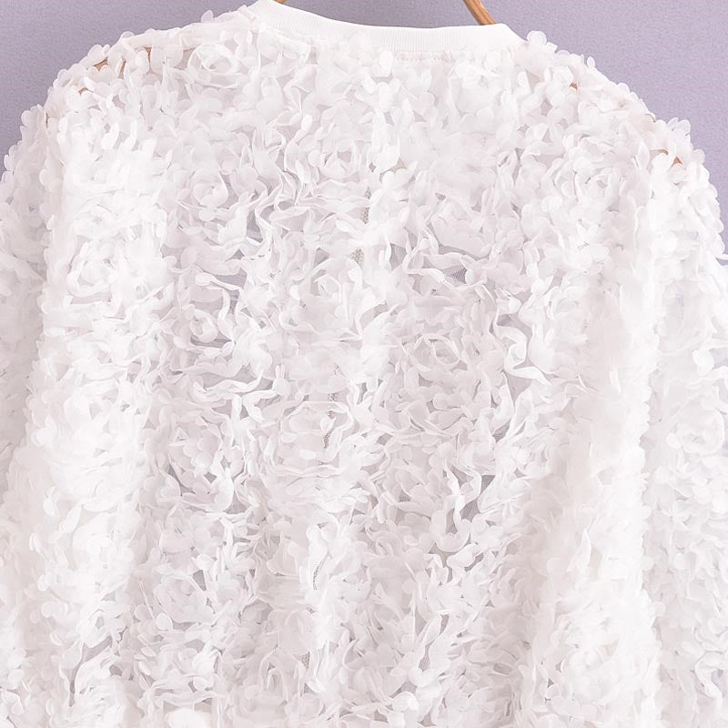 Floral Embellished Cardigan Jacket