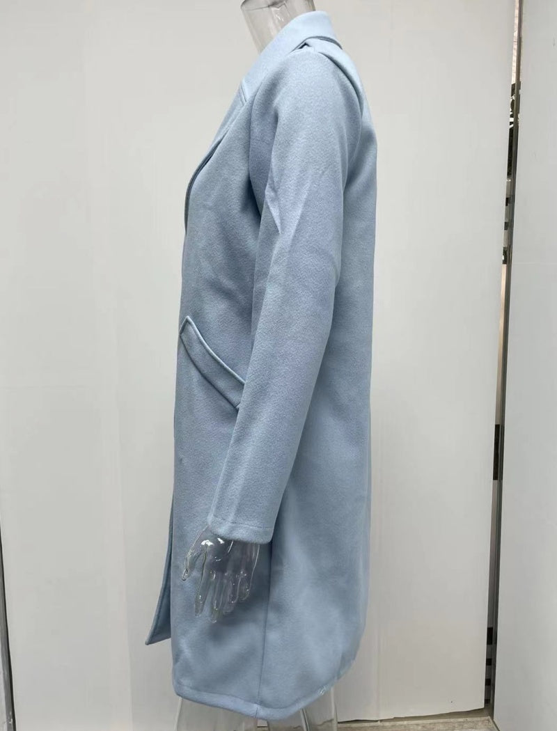 Tailored Longline Button-Up Coat