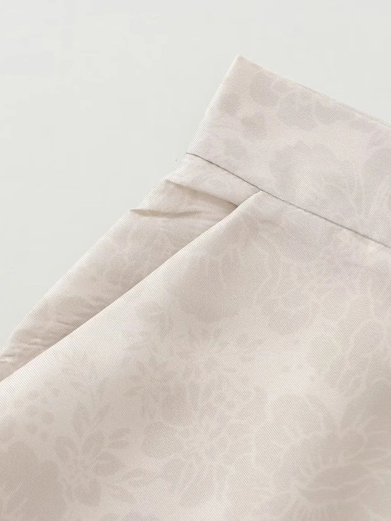 Floral Print Blazer and Pants Set