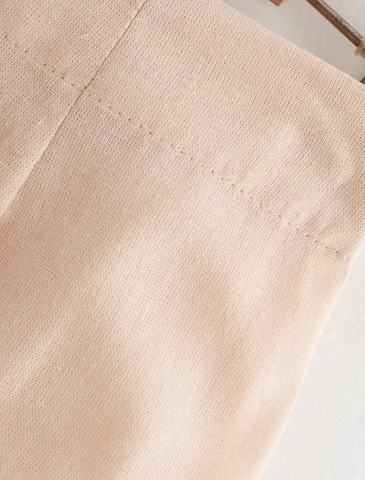 Pleated Vest and Skirt Set