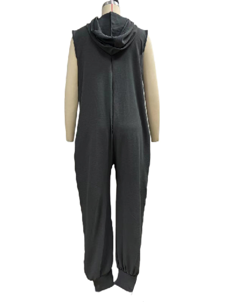 Sleeveless Button-Up Jumpsuit