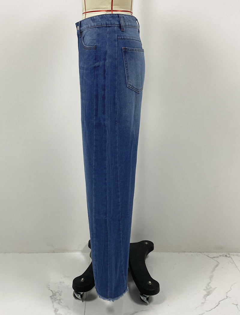 High-Waisted Wide-Leg Jeans