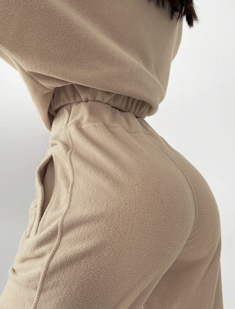 Fleece Zip-Up Lounge Set