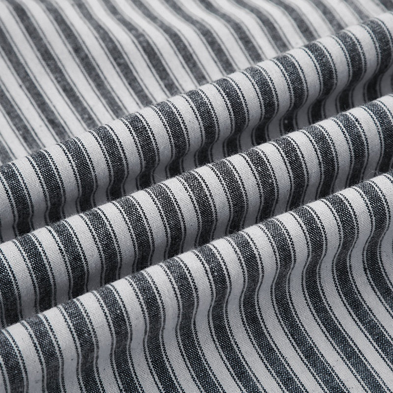 Striped Straight-Leg Casual Pants