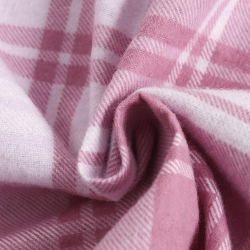 Loose Fit Plaid Long Sleeve Top and Pants Set