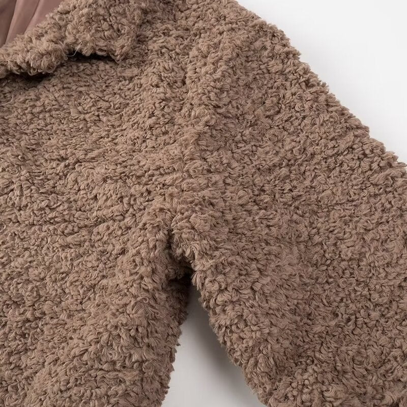 Oversized Faux Fur Jacket with Soft Texture