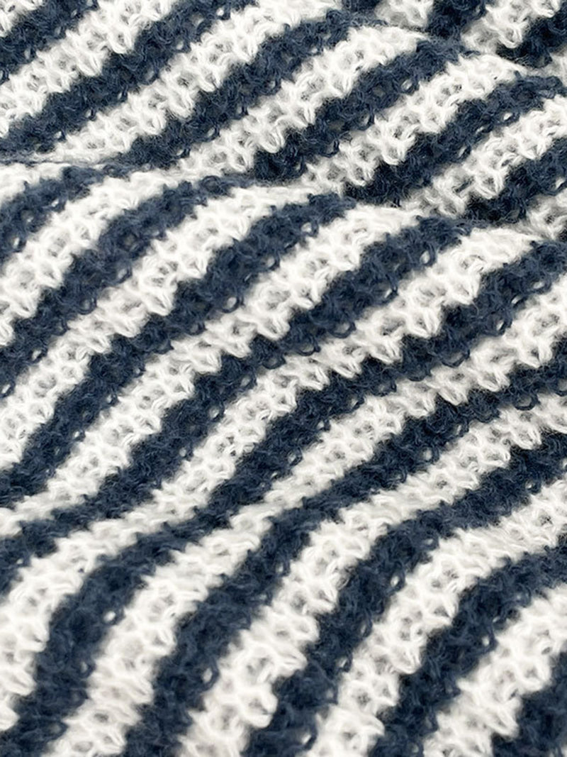 Striped Off-Shoulder Sweater