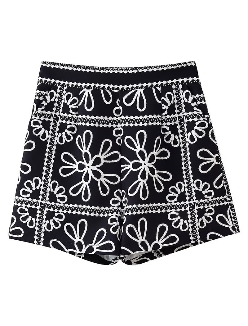 Floral Jacket and Shorts Set