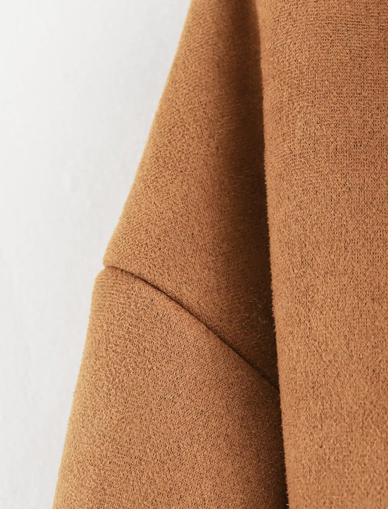 Oversized Faux Shearling Lined Coat