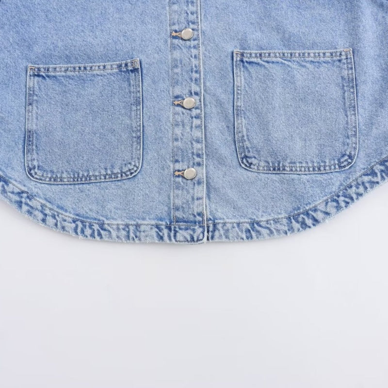 Oversized Casual Button-Up Jacket