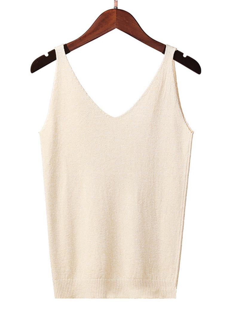 Glitter V-Neck Cami Top