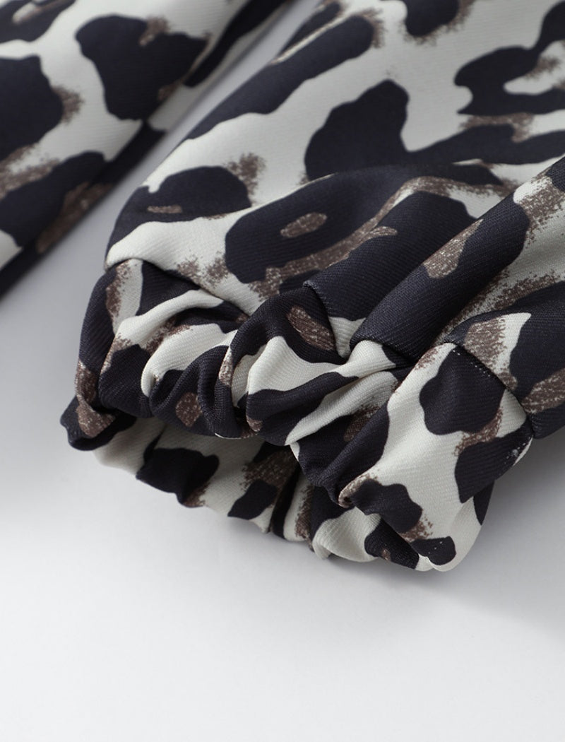 Leopard Print Puffer Jacket