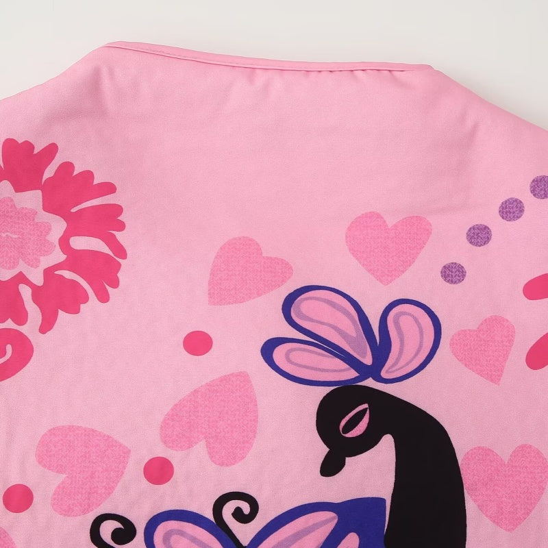 Floral Print Button-Up Jacket