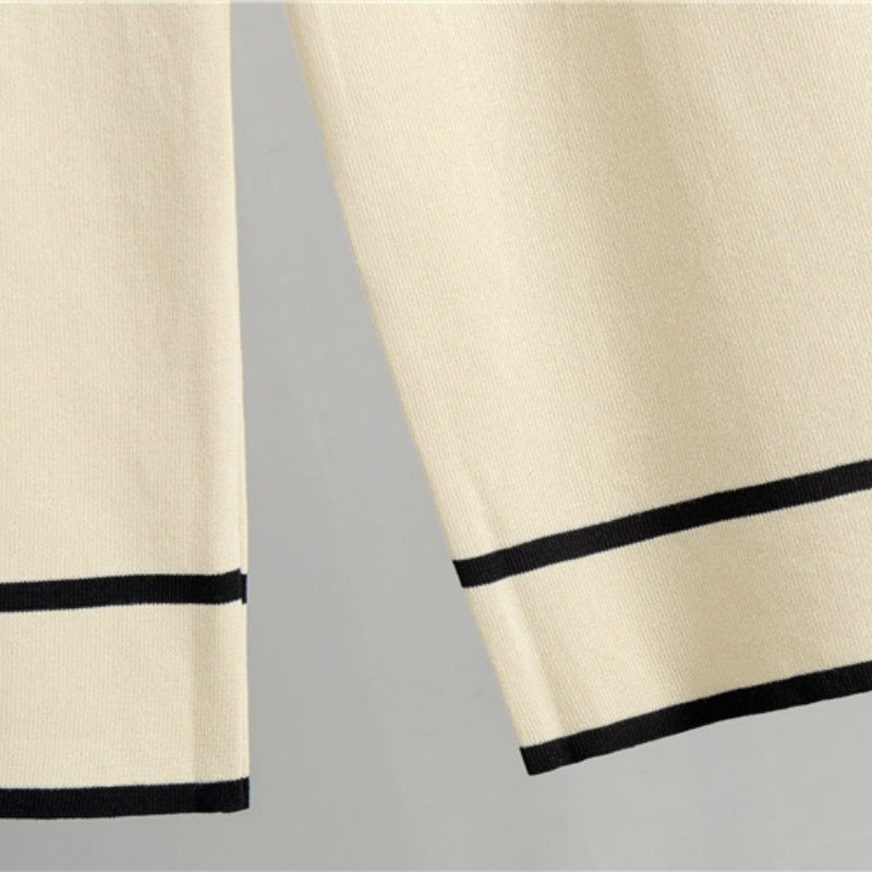 Knit Wide-leg Pants Set